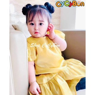 [1 cặp -2 cái]Cặp Kẹp Búi Tóc Giả Cho Bé Gái Kiểu NaTra Gồm Búi Tròn Hai Bên Cực Xinh