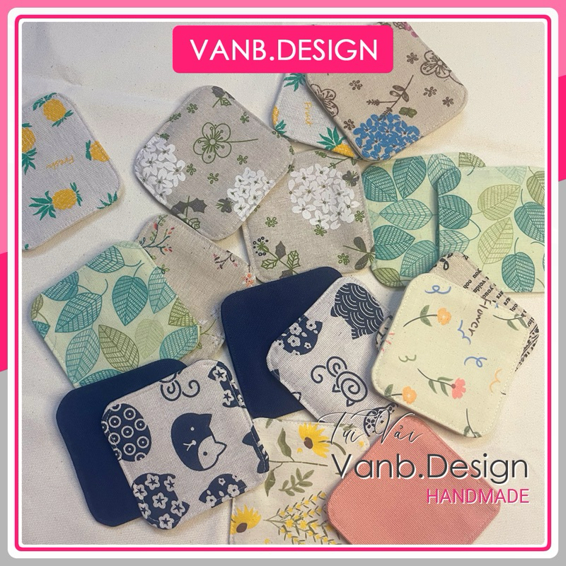 [Vanbdesign] Lót ly vải, miếng lót cốc handmade