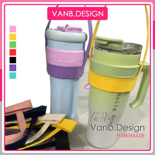 Quai xách ly giữ nhiệt Believe Me 1250ml, dây treo ly 1200ml