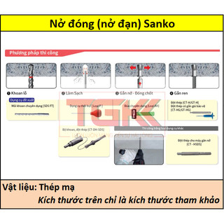 Nở đóng (Nở đạn) Sanko dòng MD