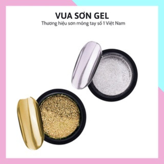 Phụ kiện nail giá rẻ giá tốt uy tín bột tráng gương vàng và bạc VUA SƠN AS