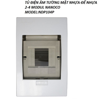 TỦ ĐIỆN ÂM TƯỜNG 2-4 ĐƯỜNG NANOCO MODEL NDP104P