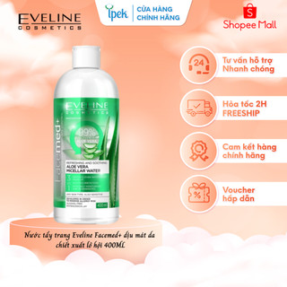 Nước tẩy trang 3 trong 1 Eveline chiết xuất Lô hội Facemed 400ml