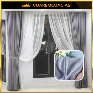 Rèm cửa sổ đẹp giá rẻ chống nắng tốt, màn vải treo cửa phòng ngủ phù hợp trag trí decor VIP02 Vuaremgiasi