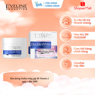 Kem dưỡng ngày đêm trắng da gấp đôi tinh chất vitamin C Eveline Skin Care Expert 50ml