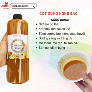 Cốt Gừng Nghệ Gấc Hạ Thổ Bà Điểm | Giữ Ấm Cơ Thể, Trắng Da, Giảm Eo - sản phẩm Handmade