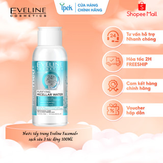 Nước tẩy trang Eveline Facemed+ mềm mịn da dành cho da thường và hỗn hợp 100ML