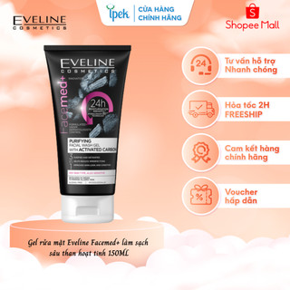 Gel rửa mặt thải độc than hoạt tính Eveline Facemed+ 150ml
