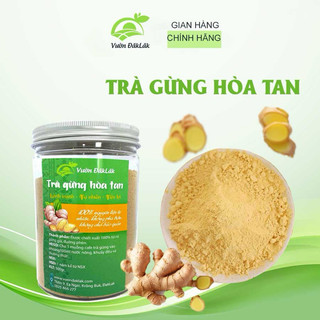 Trà gừng hòa tan nguyên chất Vườn Đăk Lăk - 100% gừng già tự nhiên không chất bảo quản