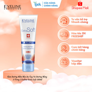 Kem Dưỡng Mềm Mịn Da Tay Và Dưỡng Móng 3 Trong 1 Eveline Extra Soft 100ml