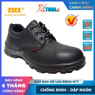 Giày bảo hộ lao động NTT Giày bảo hộ chống đinh chống va đập dùng cho nhà xưởng, công trường - chính hãng