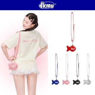 Túi ví nữ có dây đeo hình Cá DKMV da kháng nước màu đỏ, bạc, đen, xanh biển, hồng Fishy Pouch | K-B37