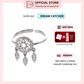 Nhẫn bạc 925 Dream Catcherr xinh xắn lạ mắt thu hút Dế Bạc - N4958