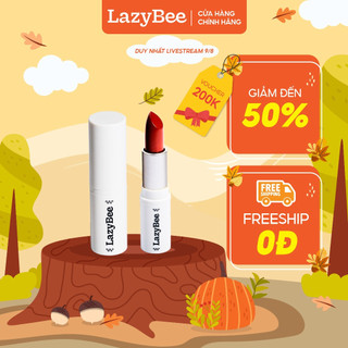 Son dưỡng lazy bee màu red brown cam đất 3.5gr