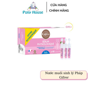 Nước Muối Sinh Lý Pháp Gifrer - Fysoline - Nước Muối Hồng Vệ sinh mắt, mũi, miệng an toàn cho bé từ sơ sinh