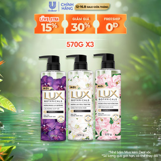 Sữa Tắm Lux Botanical Hương Nước Hoa Cao Cấp Sáng Mịn Rạng Ngời 570G (562ML)
