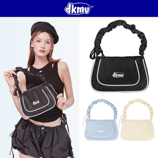 Túi xách nữ đẹp DKMV màu đen, xanh, kem phối viền trắng năng động thiết kế dây rút tiện lợi Nichu Bag | K-B42