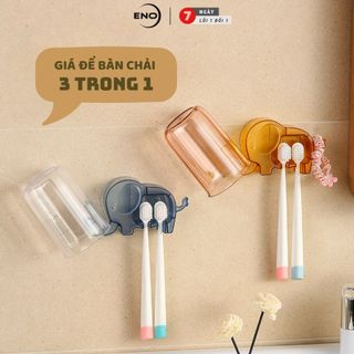 Giá để bàn chải đánh răng gắn tường, kệ để bàn chải đánh răng, giá treo đa năng ENO