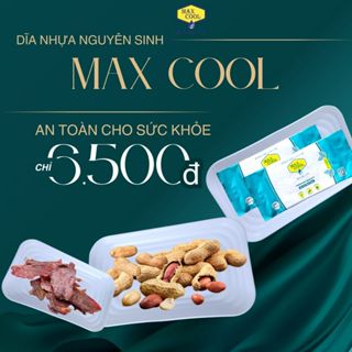 Dĩa nhựa đựng thức ăn đựng trái cây hình chữ nhật Max Cool -  Dĩa nhựa nguyên sinh an toàn cho sức khỏe