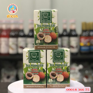 PHÚC LONG TRÀ VẢI TÚI LỌC - HỘP 50G (25 GÓI X 2G) TRÀ NGON