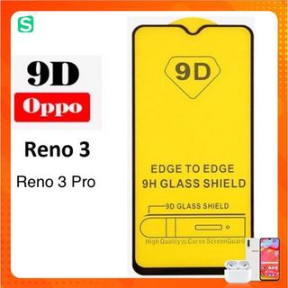 KÍNH CƯỜNG LỰC OPPO RENO RENO 3 - RENO 3 PRO - Full màn hình - 9D độ kết dính cao