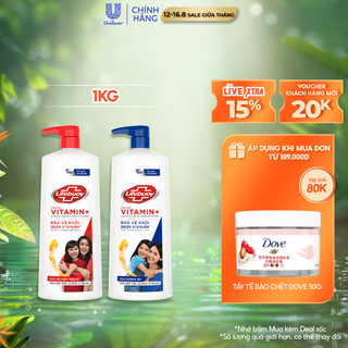 Sữa Tắm Lifebuoy Bảo Vệ Khỏi Vi Khuẩn Gây Bệnh Với Ion Bạc+ Hỗ Trợ Đề Kháng Da Tự Nhiên 1000G