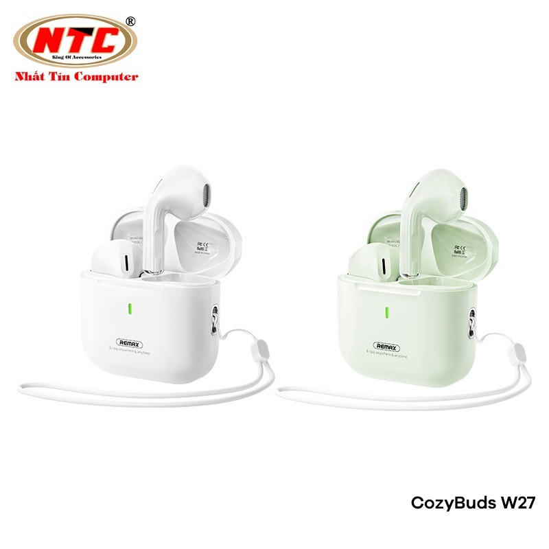 Tai nghe Bluetooth TWS Remax Cozybuds W27 V5.4 - Hãng phân phối