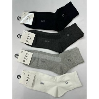 OWEN - Tất cổ trung nam cao cấp Owen 100% cotton khử mùi