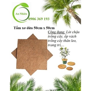 Tấm xơ dừa giá rẻ _ 50 x 50