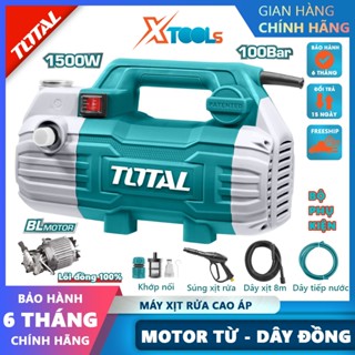 Máy xịt rửa xe áp lực cao TOTAL TGT11236 1500W dây đồng motor từ không chổi than máy xịt rửa áp lực cao bảo hành 6 tháng