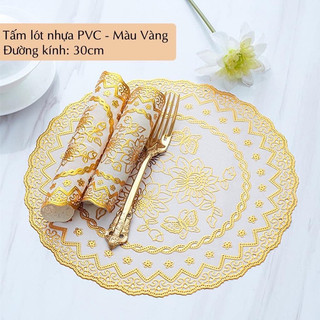 [SIÊU RẺ] Khăn trải bàn Ren Hoa tròn 30cm - HÀNG ĐẸP