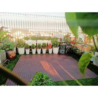Sàn Nhựa ban công 30x30x2cm - Miếng Nhựa Ghép Lót Sàn Ban Công, Chống Trơn Sàn Nhà Tắm