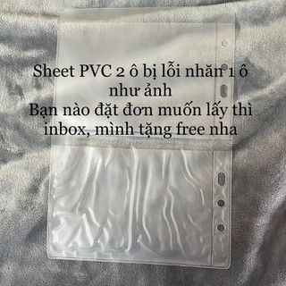 (ĐỌC KĨ MÔ TẢ) Sheet A5 6 còng - Sheet đựng card 6 lỗ binder A5