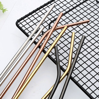 Ống hút Inox nhiều màu đủ Size, thép 304 không gỉ