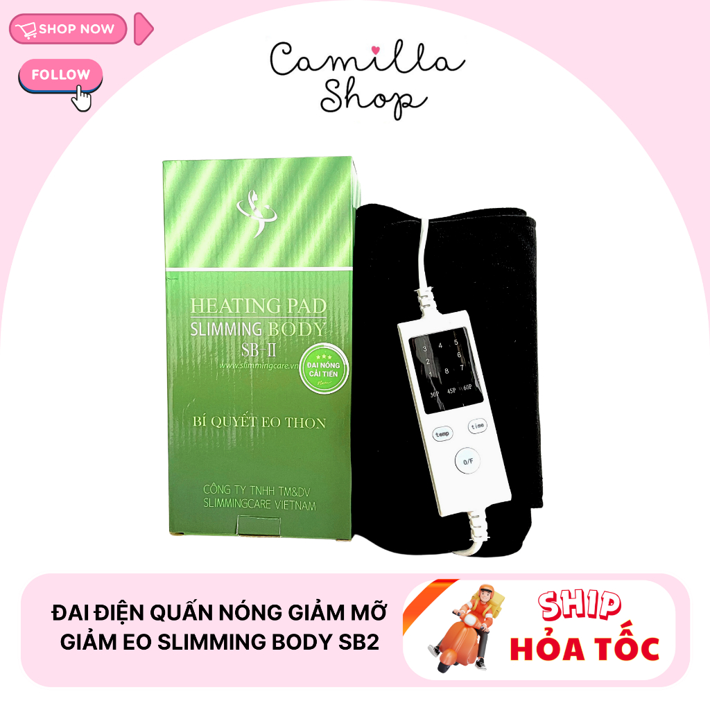 Đai điện quấn nóng giảm mỡ giảm eo Slimming Body SB2 đai lẻ