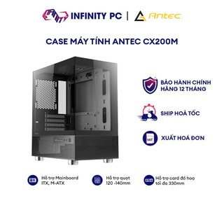 Case máy tính antec cx200m rgb elite mid tower, case bể cá 270 độ | hàng chính hãng bảo hành 1 năm