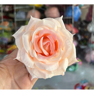 Bông hồng size ~12 cm - hoa giả , hoa vải , hoa nhựa giả
