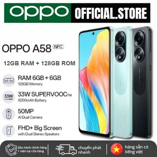 Điện thoại oppo a58 chính hãng - bảo hành 12 tháng