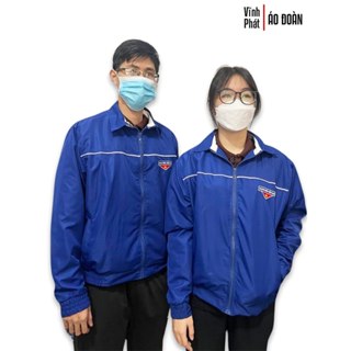 Áo Khoác Đoàn Thanh Niên Việt Nam Dành Cho Nam Nữ-Vải Gió 2 Lớp Chất Lượng-Logo Thêu-Hình Thật