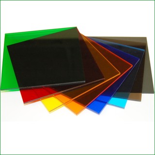 Mica tấm 20-10cm màu trong suốt và full trong suốt