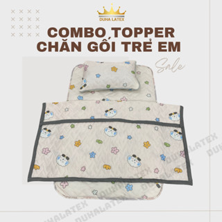 Nệm Topper Điều hòa và Chăn gối trẻ em dễ thương vải Tencel mát mẻ thân thiện làn da DuhalatexStore