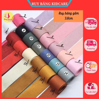 Ruy băng  Gấm Hàn Quốc cao cấp size 38mm dùng làm hoa cài áo, nơ kẹp tóc, phụ kiện may mặc