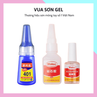 Keo dán móng giả gắn móng giả keo 401 keo bê tông gắn đá Waloc siêu chắc phụ kiện nail giá rẻ VUA SƠN AS 20g