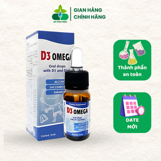 D3 Omega.Bổ Sung Vitamin D3,DHA Giúp Phát Triển Chiều Cao,Trí Não Toàn Diện Cho Bé