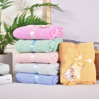 Chăn lưới điều hòa cho bé trai bé gái xuất Nga, Chăn lưới đắp mùa hè cho bé tháng mát (0.9x1.1m)