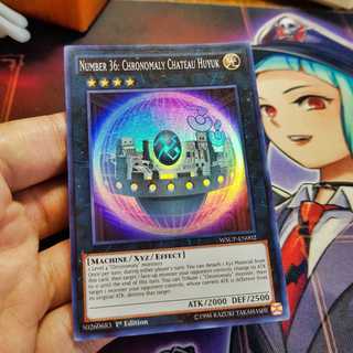 Thẻ bài Yugioh chính hãng | Number 36: Chronomaly Chateau Huyuk | WSUP Super rare.
