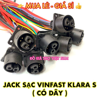 [ĐGTVN] Jack sạc Vinfast Klara S, Vento, Impes, Ludo, Tempes có dây