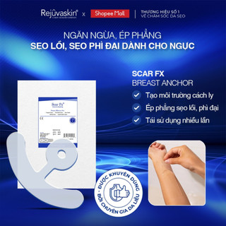 Miếng dán xóa mờ sẹo phẫu thuật ngực treo sa trễ REJUVASKIN Scar FX Breast Anchor