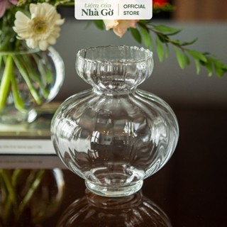 Bình hoa thủy tinh đồng hồ cát Tiệm của Nhà Gờ bình bông lọ hoa thủy tinh độc đáo decor BTT24M10