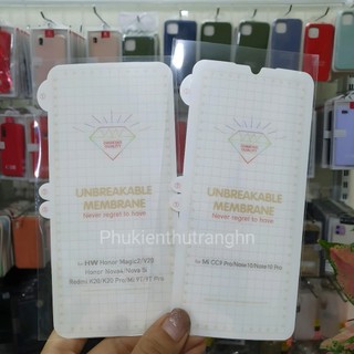 Dán PPF Xiaomi Mi CC9 Pro/ Mi Note 10/ Mi Note 10 Pro/ K20/ K20 Pro/ Mi 9T/ Mi 9T Pro mặt trước trong suốt ánh cầu vồng